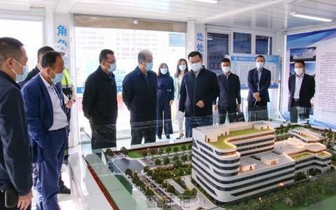 副市长杨德智一行到兰州**异地新建项目调研指导工作