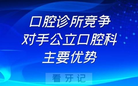 口腔诊所竞争对手公立口腔科主要优势