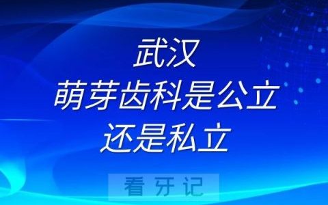 武汉萌芽齿科是公立还是私立