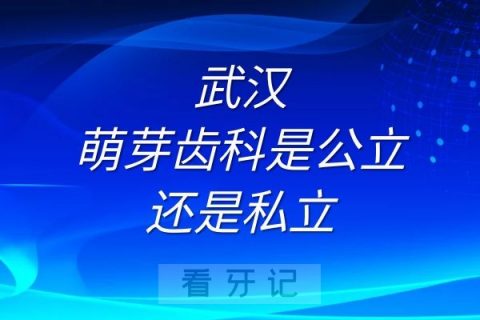 武汉萌芽齿科是公立还是私立