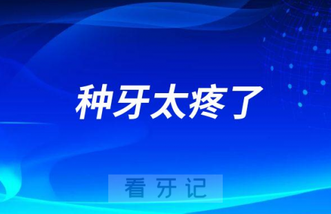 种牙太疼了还是种牙一点都不疼看看网友怎么说