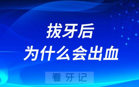 拔牙后会出血吗为什么会出血附预防措施