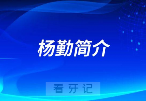 广东省口腔医院杨勤简介