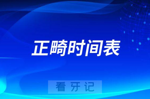 牙齿矫正黄金时期3-12岁正畸时间表