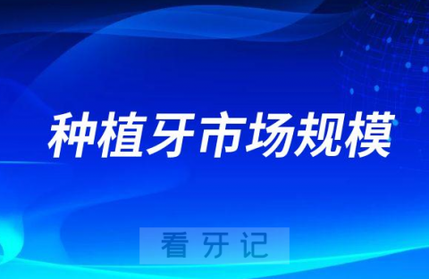 023年中国种植牙市场规模有多大"