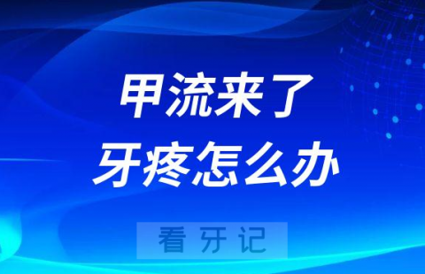 甲流来了牙疼怎么办