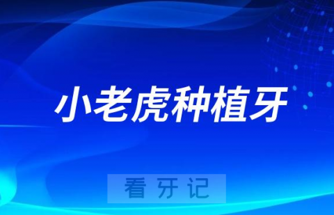 小老虎口腔种植牙价格多少钱一颗