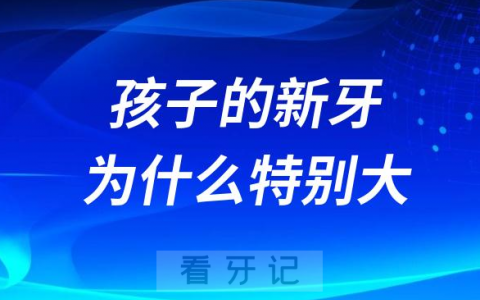 太可怕了！孩子的新牙为什么特别大还很拥挤