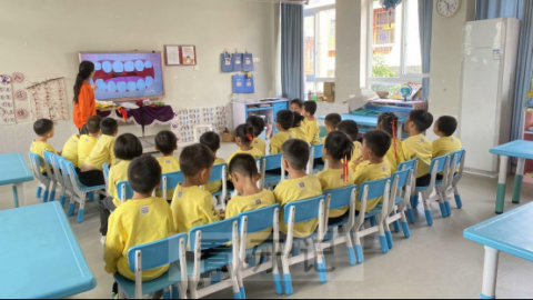 大唐环山幼儿园开展幼儿口腔保健活动