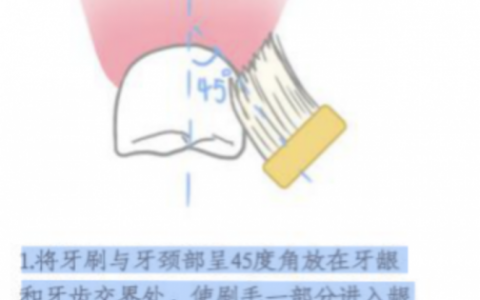 巴氏刷牙法分步骤高清图片