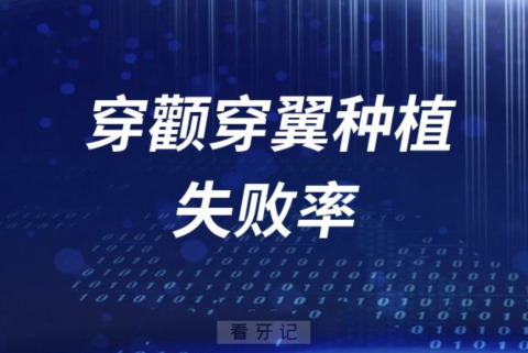 最新数据！穿颧穿翼种植牙失败率成功率是多少？解读来了