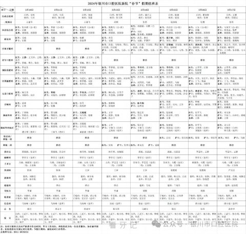 银川市口腔医院2024年春节放假时间出炉