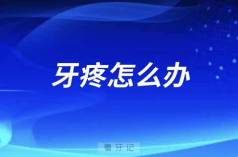 良心牙医忠告：牙疼怎么办？