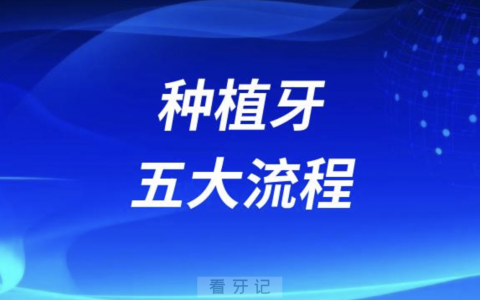 种植牙的五大流程