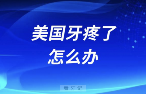 在美国牙疼了怎么办？六大经验分享