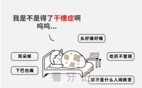 如何判断自己得了干槽症？剧痛是不是干槽症？