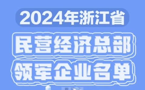 2024年杭州民营企业排行榜名单