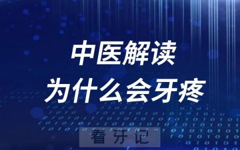 中医解读为什么会牙疼呢？是什么原因导致了牙疼呢？