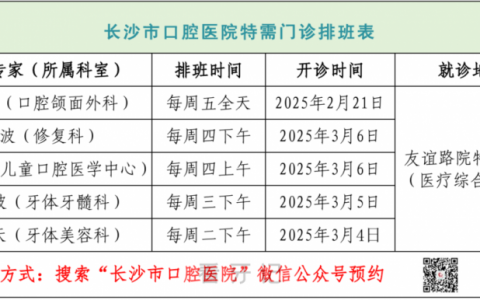 长沙市口腔医院特需门诊正式开放！“雷荣昌医生的号终于不用拼手速了！”