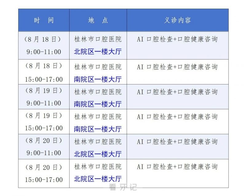 桂林市口腔医院2025医师节义诊活动通知