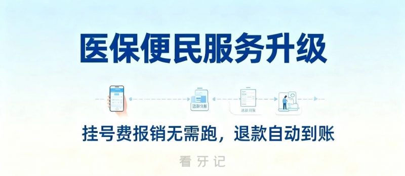 刚刚！青岛市口腔医院医保便民服务再升级！挂号费报销退款自动到账！